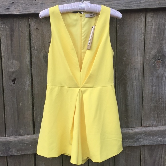 DO+BE Pants - Fun in the sun do and be yellow romper